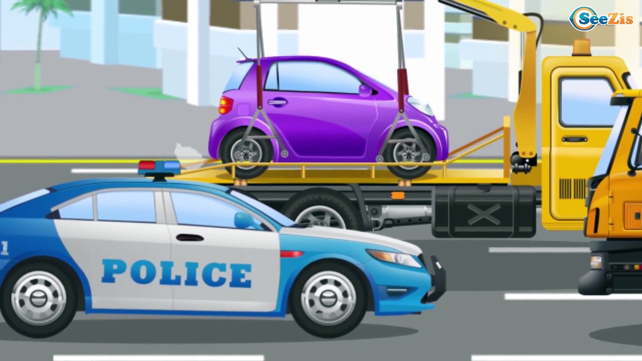 Tractores para niños - Tractors for children - Dibujo animado de coches - Carritos infantiles
