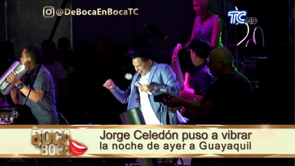 Jorge Celedón deleitó a Guayaquil por sus fiestas
