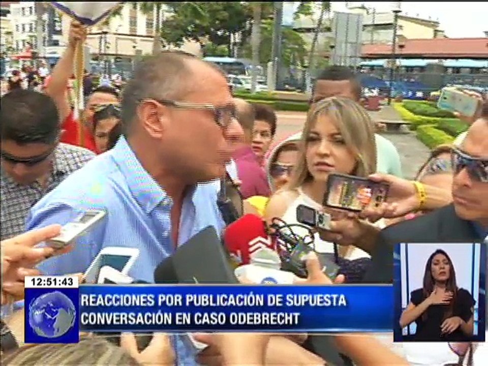 Reacciones del Vicepresidente Glas por publicación de supuesta conversación en el caso Odebrecht