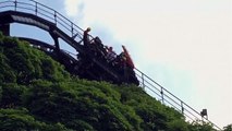 Alton Towers 'Oblivion' rollercoaster stops mid-air