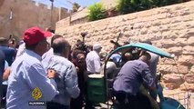 Palestinians clash with Israeli forces outside al-Aqsa