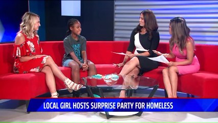 11-Year-Old Girl Hosts Surprise Party for City's Homeless