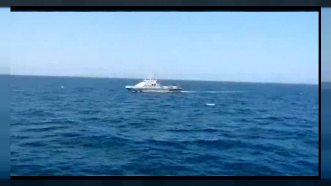 انتشار ویدئوی شلیک تیر هشدار ناو آمریکایی به شناور ایران