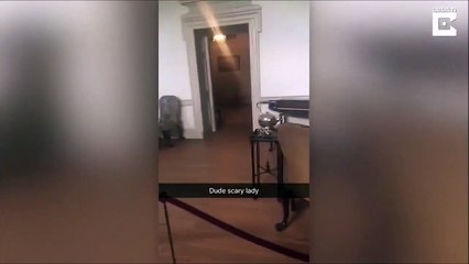 Un fantôme filmé par une femme et diffusé sur Snapchat. Mysterieux
