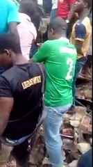 Raw Footage Of Building That Collapsed In Lagos Today