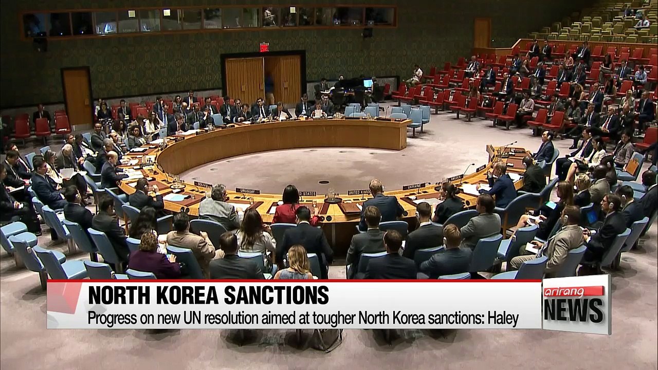 Progress on new UN resolution aimed at tougher North Korea sanctions: Haley