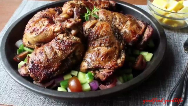 Grilled Greek Chicken - Garlic, Lemon Herb Grilled Chicken Recipe