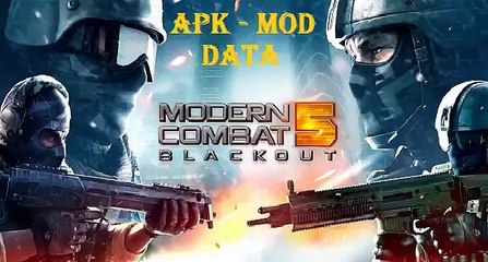 Modern Combat 5 Blackout MOD APK Data Free Download