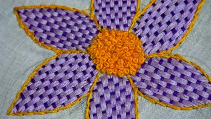 Hand Embroidery: Hand Stitch: Checkered Stitch