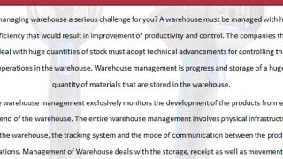 Significance of RFID and warehouse management systems
