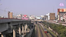 Noakhali to Dhaka Upakul Expess Train Entering Dhaka Railway Station in 4K