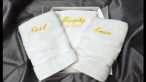 Personalised Embroidered Towel Set