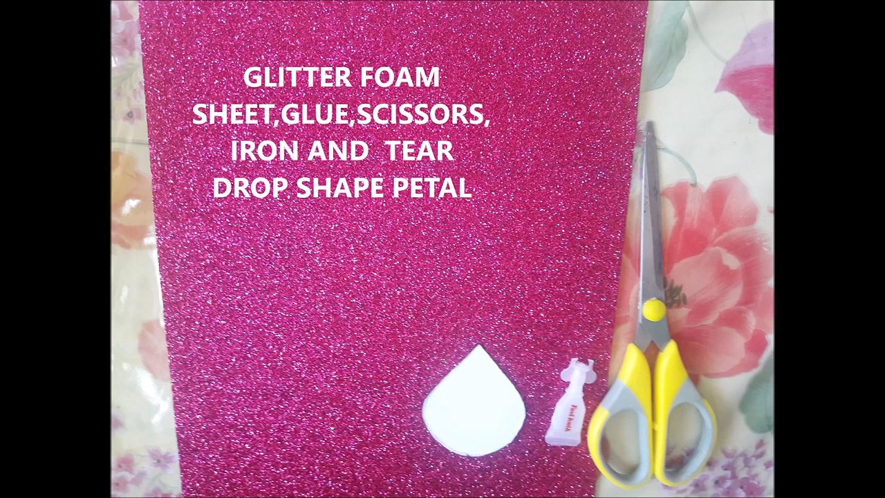 HOW TO MAKE EASY ROSE WITH FOAM SHEET