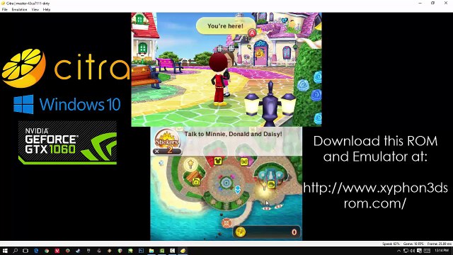Disney Magical World 2 (U) .3DS Decrypted Rom Download + Citra Emulator PC GTX 1060