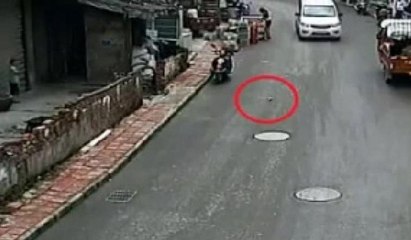 Çin'de akılalmaz kaza