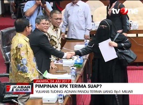 Yulianis Tuding Pimpinan KPK Terima Suap