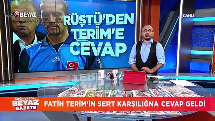 Fatih Terim'in sert karşılığına Rüştü Reçber'den yanıt geldi!