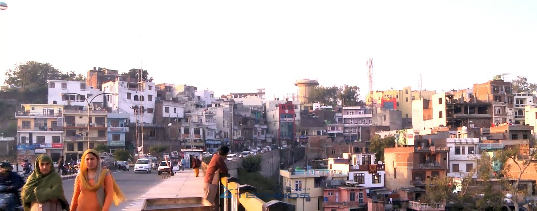 View of Jammu as seen from Tawi bridge