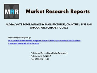 Global Voc’s Rotor Market By 2017 to 2022 Sales, Share, Applications and Demands