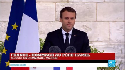REPLAY - Emmanuel Macron a rendu hommage au père Hamel