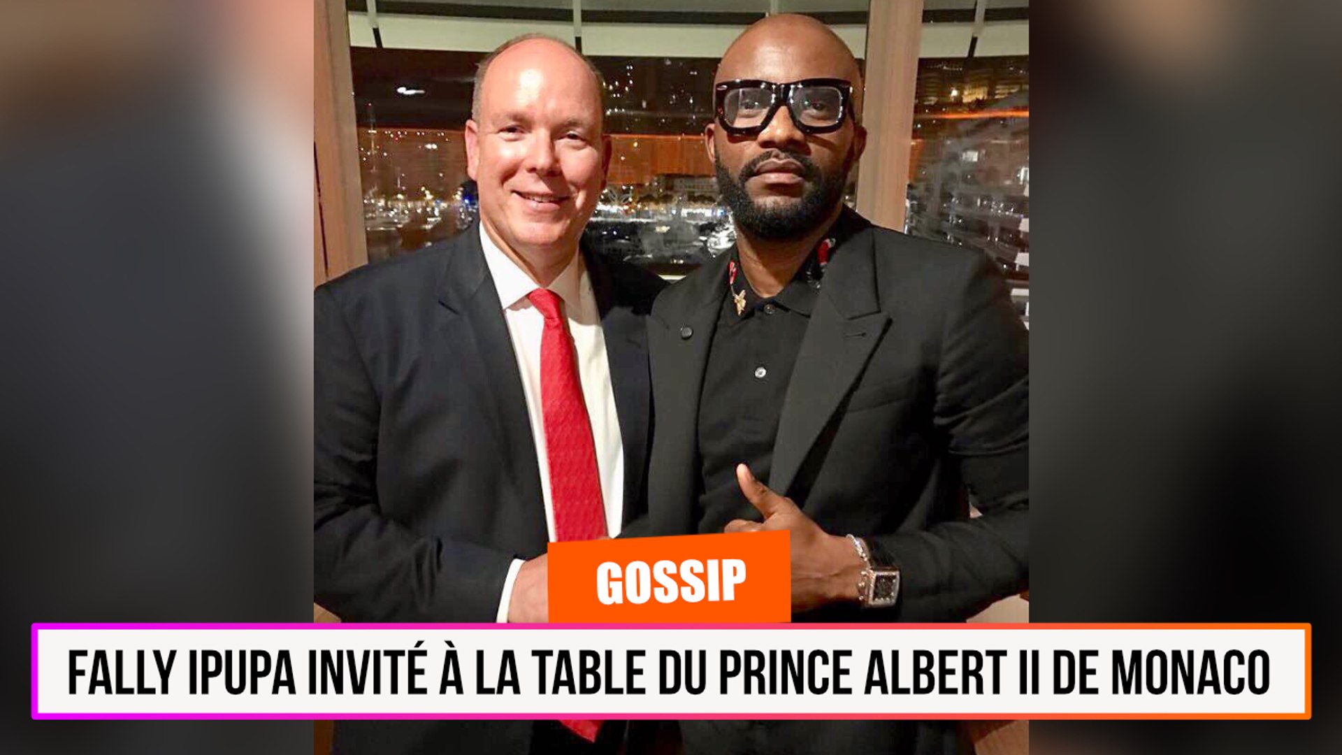 ⁣Fally Ipupa invité à la table du Prince Albert II de Monaco