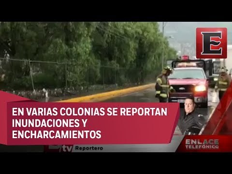 Severas afectaciones por fuertes lluvias al norte de CDMX