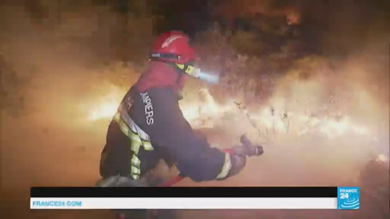 Wildfires prompt mass evacuations in the South of France