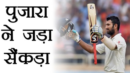 India vs Sri Lanka 1st Test: Pujara gets 100 after Shikhar Dhawan’s 190 | वनइंडिया हिंदी
