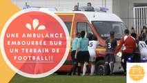 Insolite- Une Ambulance embourbée sur un terrain de Football!!