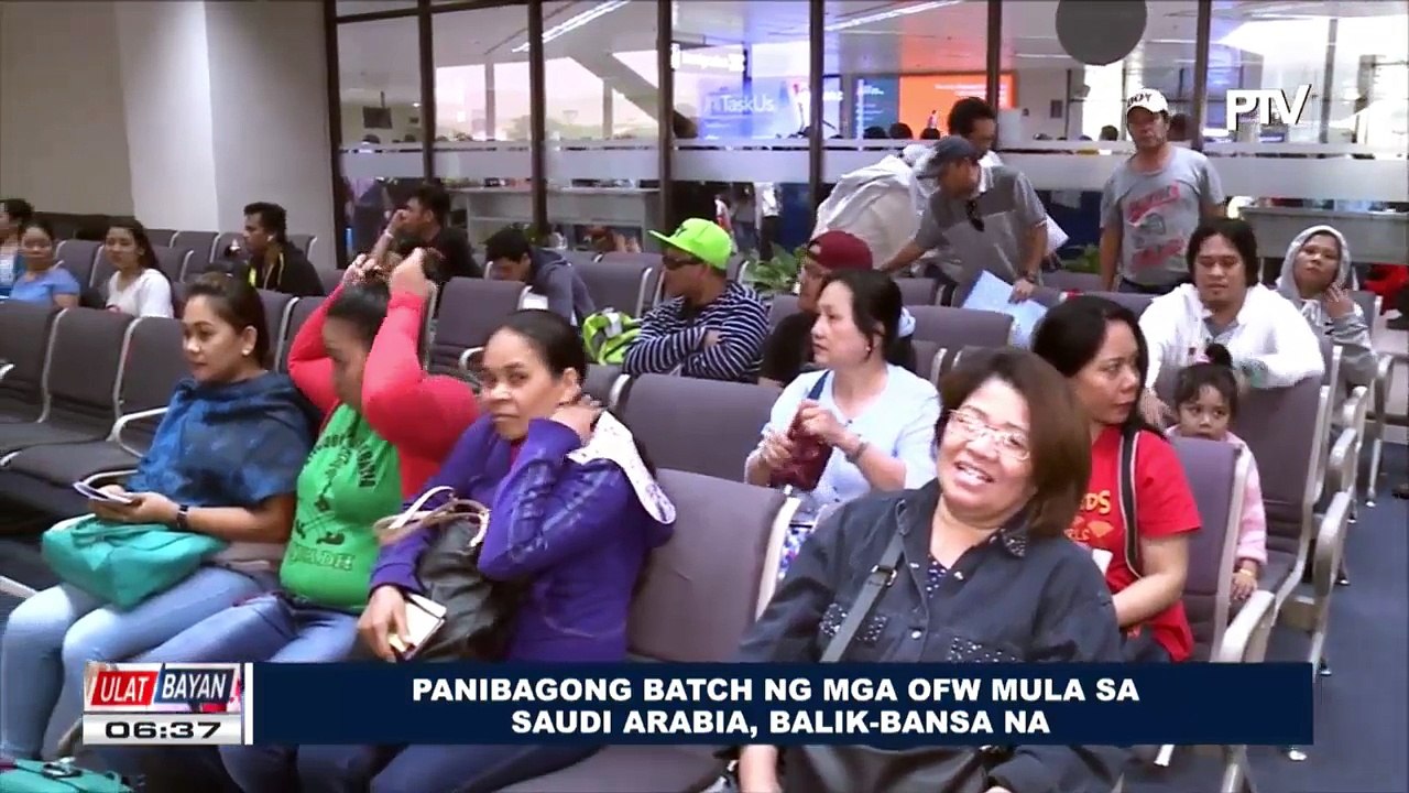 Panibagong batch ng mga OFW mula sa Saudi Arabia, balik-bansa na