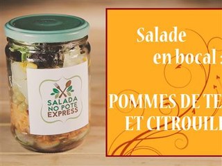 Salade en bocal : pommes de terre et citrouille