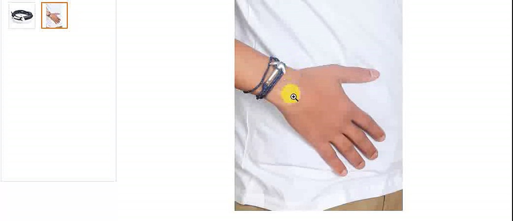 Designer Blue Rope ANCHOR Men Bracelet – Silver