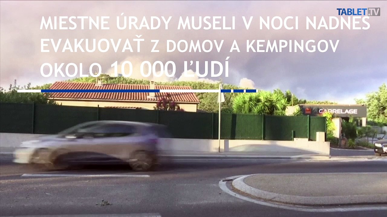 Rozsiahle požiare na Francúzskej riviére: Evakuovať museli 10.000 ľudí