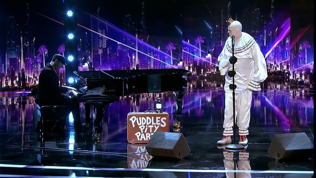 Leak- Lonesome Clown, Puddles Pity Party, Performs -All By Myself- - America's Got Talent 2017