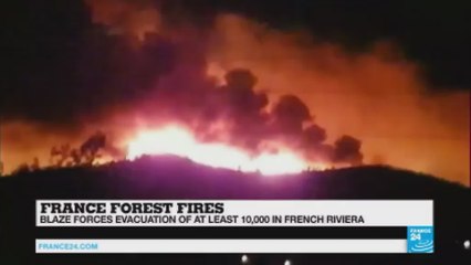 Blaze forces evacuation of 10 000 in southestern France