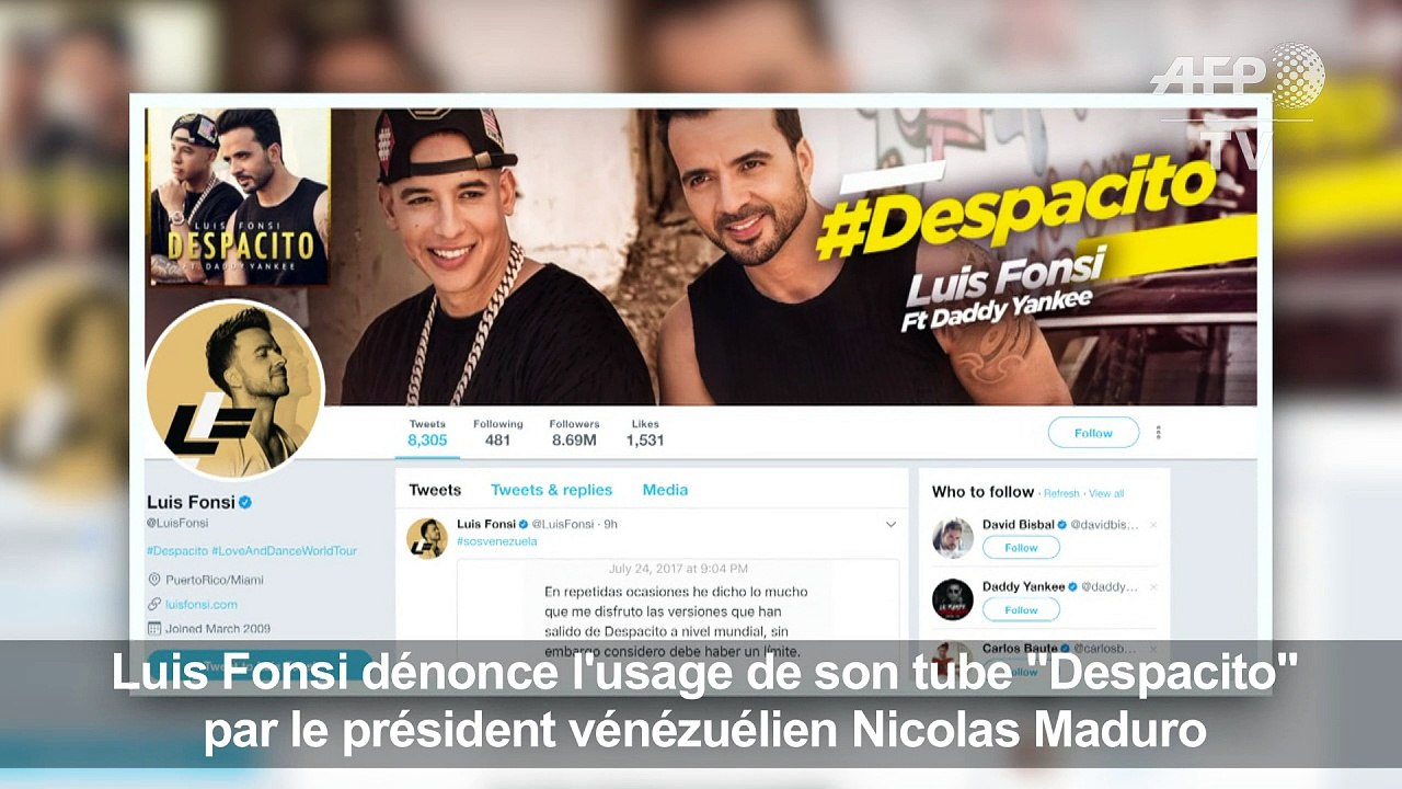 Luis Fonsi dénonce l'usage de son tube "Despacito" par Maduro
