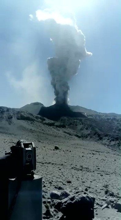 Peru's Sabancaya Volcano Erupts