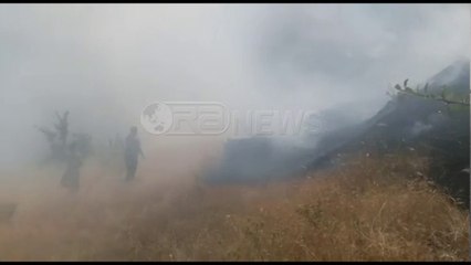 Ora News – Gjirokastër, vijon të jetë aktive vatra e zjarrit në fshatin Hundkuq