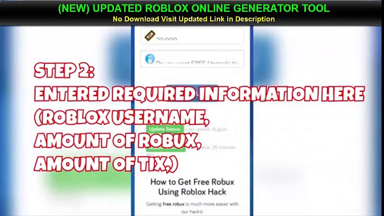 Roblox Get Tix and Robux Hack Cheat Online Tool UPDATED 1