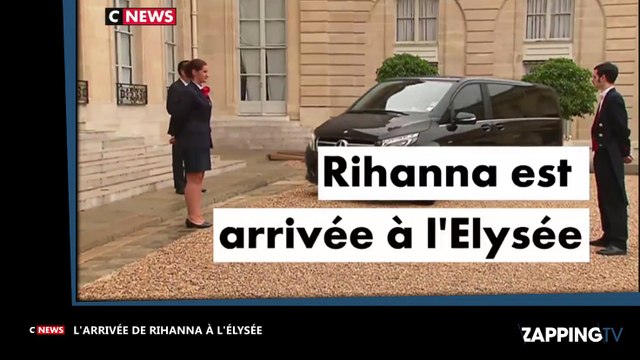 Emmanuel Macron : L’arrivée de Rihanna à l’Elysée accueillie par Brigitte Macron (Vidéo)
