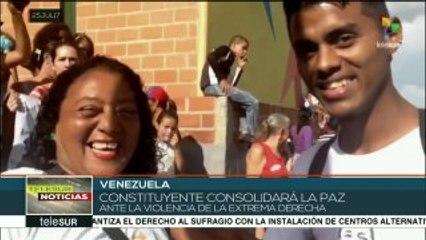 Pueblo venezolano confía que Constituyente consolidará la paz