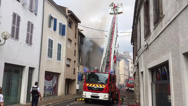 Incendie en centre-ville de Mont-de-Marsan