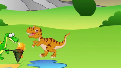 Funny Dinosaurs Cartoons For Children - Dinosaurs For Kids Cartoons 2017 - Curious George