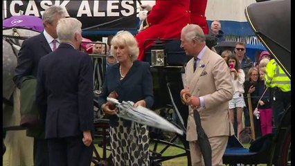 Prince Charles and Camilla attend the Sandringham Flower Show