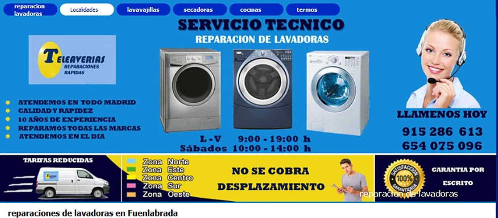 reparaciones de lavadoras en Fuenlabrada