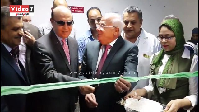 مميش و الغضبان يفتتحان وحدة تفتيت الحصوات بمستشفى الزهور فى بورسعيد بتكلفة 7 مليون جنيها
