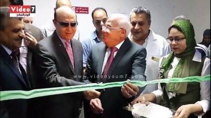 "مميش " و"الغضبان" يفتتحان وحدة تفتيت الحصوات بمستشفى الزهور فى بورسعيد بتكلفة 7 مليون جنيها