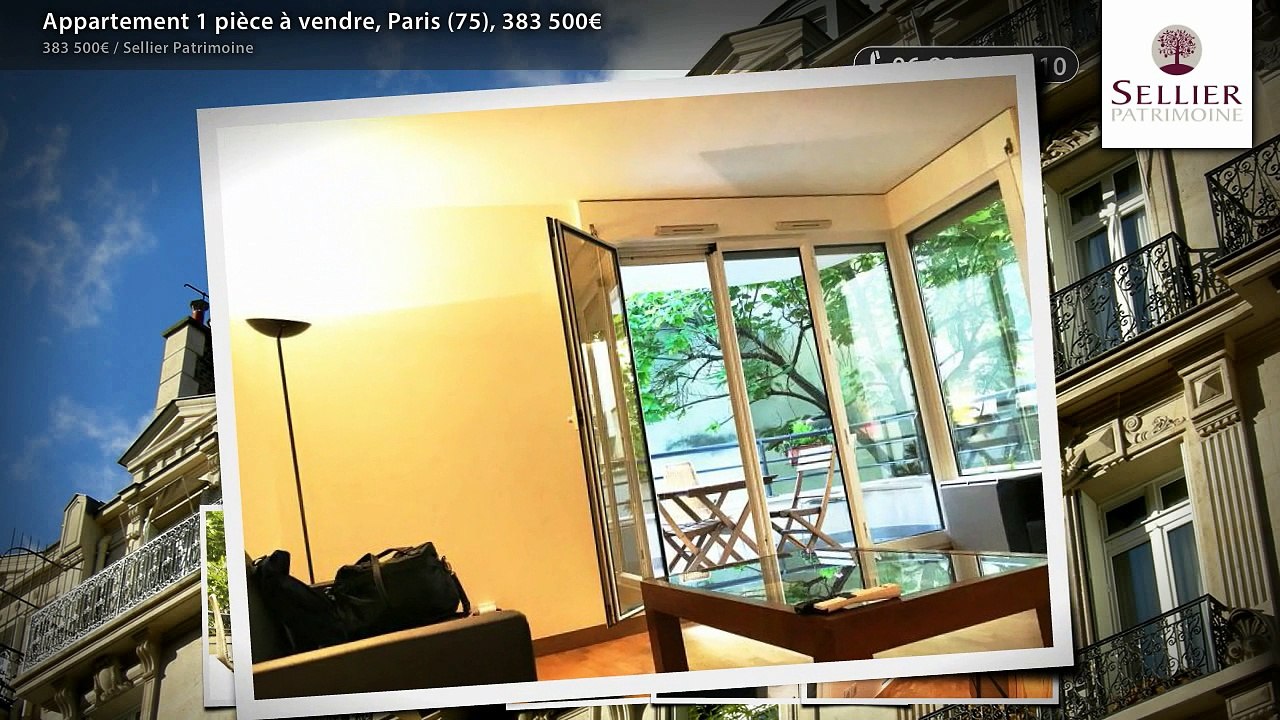 Appartement 1 pièce à vendre, Paris (75), 383 500€