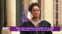 Rihanna reçue à l'Elysée pour promouvoir la fondation pour l’éducation