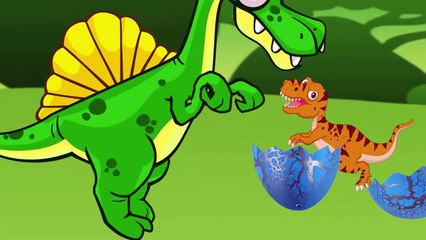 Funny Dinosaurs for Children 2017 - Dinosaur Cartoons for Kids 2017 - Curious George Monkey